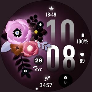 ML2U 313 Floral Digital Art by ML2U