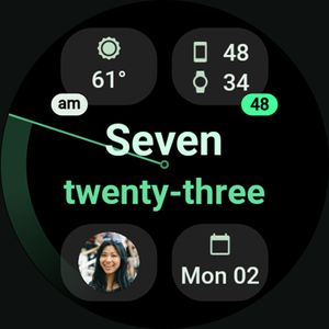 Text Time by amoledwatchfaces™