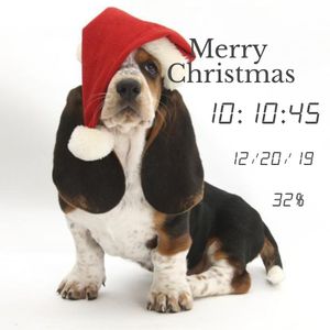 Merry Xmas Basset by Marv