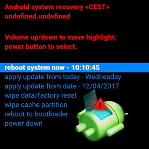 Android recovery screen by Mellin