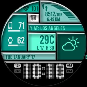 TG007 Tiled Glass Teal by Merge Labs