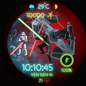 Star Wars Battle in Space by Luke Time