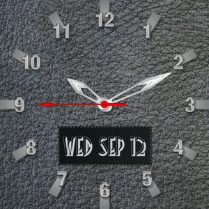 leather look watch by gareth