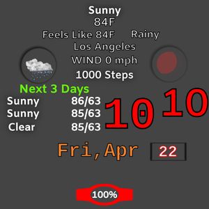 Weather Info Red by Markus
