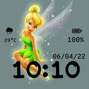 Tinker Bell Two Black by Mel