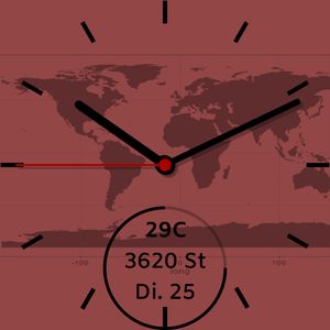 The World in red by Drews Faces