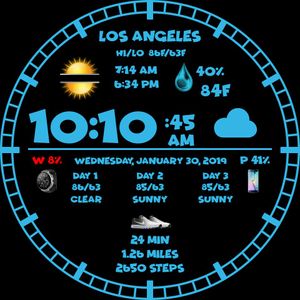 Weather Info Holo Blue V2 by Will
