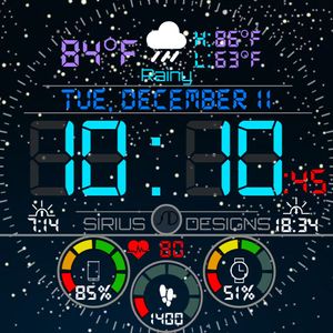 Digital Space Display 24hr by Sirius Designs