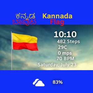 Kannada Flag by Vishwa S
