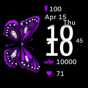 Purple Butterfly by Larissa