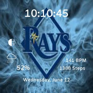 Rays blue smoke by Marv