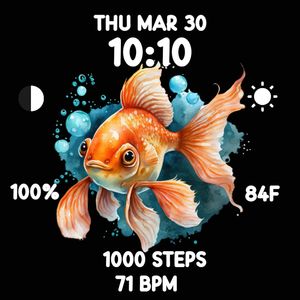 Happy Little Goldfish by Ginger