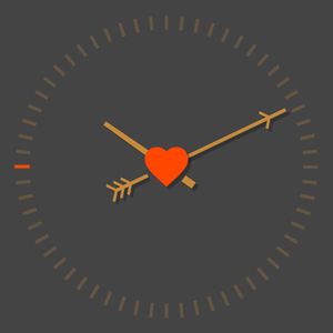 Valentine arrow through heart by Junq