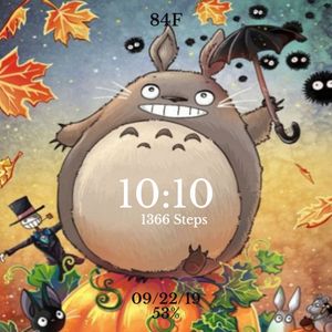 Totoro Autumn by manadela43