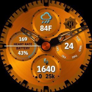 Orange Sunrise Chronograph by Hosfam Designs