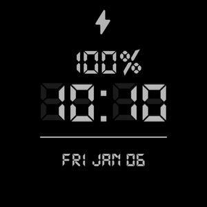 Battery DeskClock by Ciro