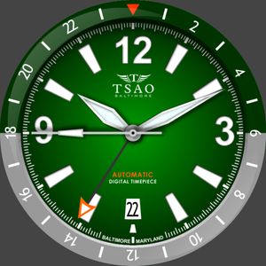 Tsao Baltimore Legacy GreenGMT by Kamensek Timepieces