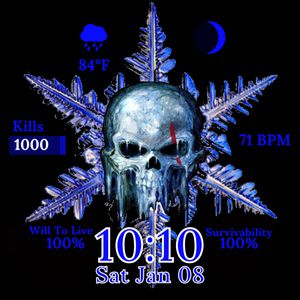 Frozen Skullflake Dark by Kymera