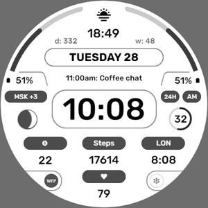WFP 201 Informer watch face by WFProduction by Alexandr Kovalev