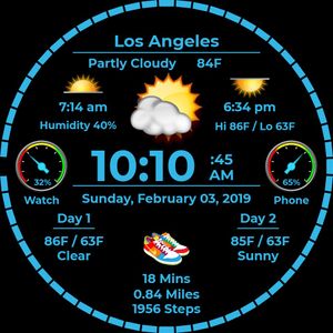 Weather Info Holo Blue V3.1 by Will