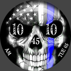 KT Skull Flag - Police & Fire by Kamensek Timepieces