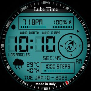 Vintage Digital 70' 12/24H-M by Luke Time
