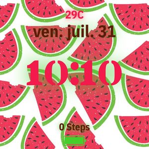 Watermelon fruit summer kawai by Angel