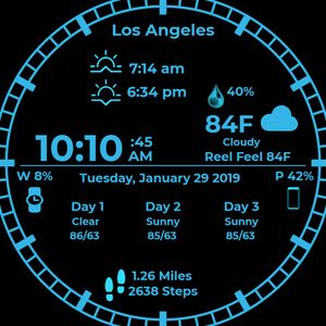 Weather Info Holo Blue by Will
