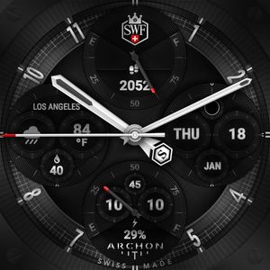 SWF Archon 24H Classic Black by SWF Swiss Watch Face