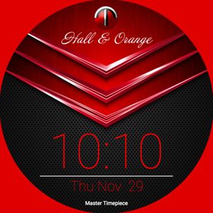 Hall & Orange Digital Red by Michael Williams