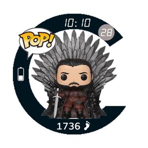 Funko GOT Jon Nieve trono by txentx