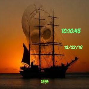 Skull Sunset by Marv