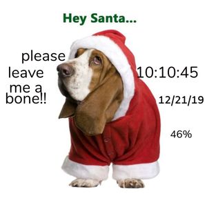 Basset Santa by Marv