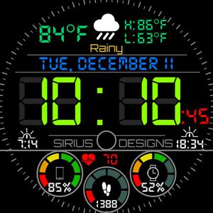 Digital Data Display 24hr by Sirius Designs