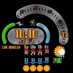 Whirling Seconds Weather Graph by Brad C