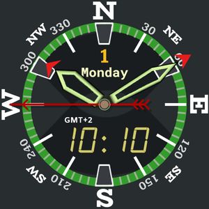 YR Compass Home Time GMT+2 by YRr