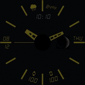 Yellow Analog Minimalist by battlehawk77