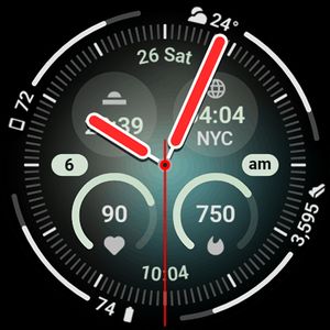 Aurora Analog by amoledwatchfaces™