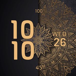 Golden Watch Face by Ali2425