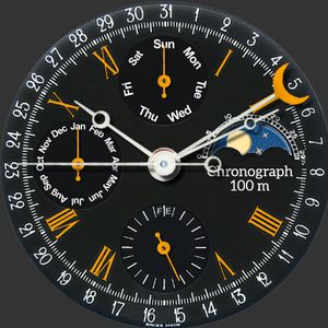 TSM Black Chronograph Gold by TaSiMa