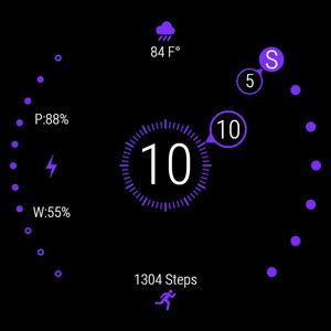 Dots & Circles - Purple Rain by Mircea Marin