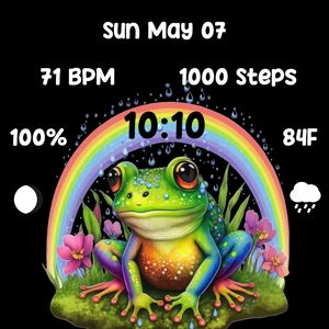 Rainbow Frog by Ginger