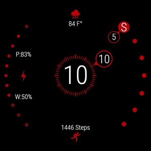 Dots & Circles - Stranger Red by Mircea Marin