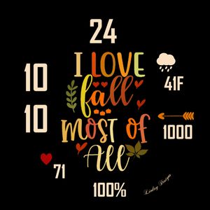 I Love Fall Most by Linlay Designs™