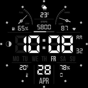 WFP 104 LCD watch face by WFProduction by Alexandr Kovalev