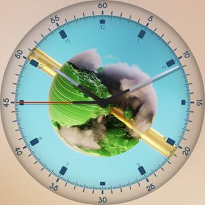 Green Abstract Earth by Robert Bürger
