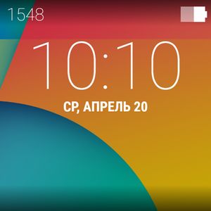 Android 4.4 Lock Screen by Max's Watchfaces