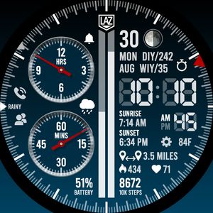 LAZ | Chronograph Blue by LAZ | SmartFaces