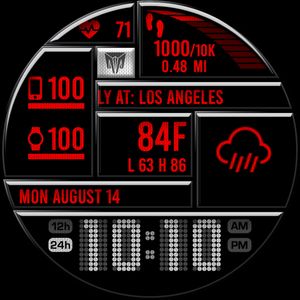 TG007 Obsidian Glass Blk/Red by Merge Labs