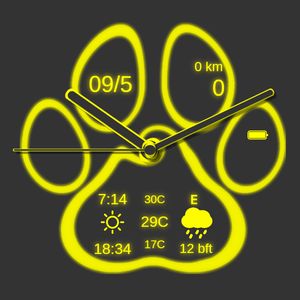 Yellow Paw Print by muis